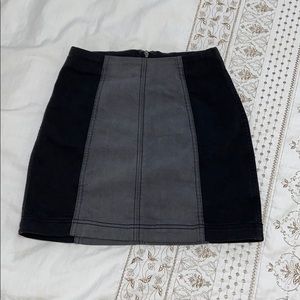 Black free people mini skirt